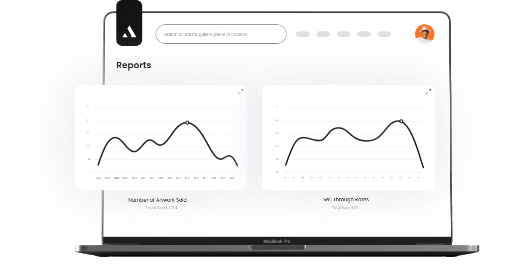 A group of female art collectors receiving a notification about their art collection