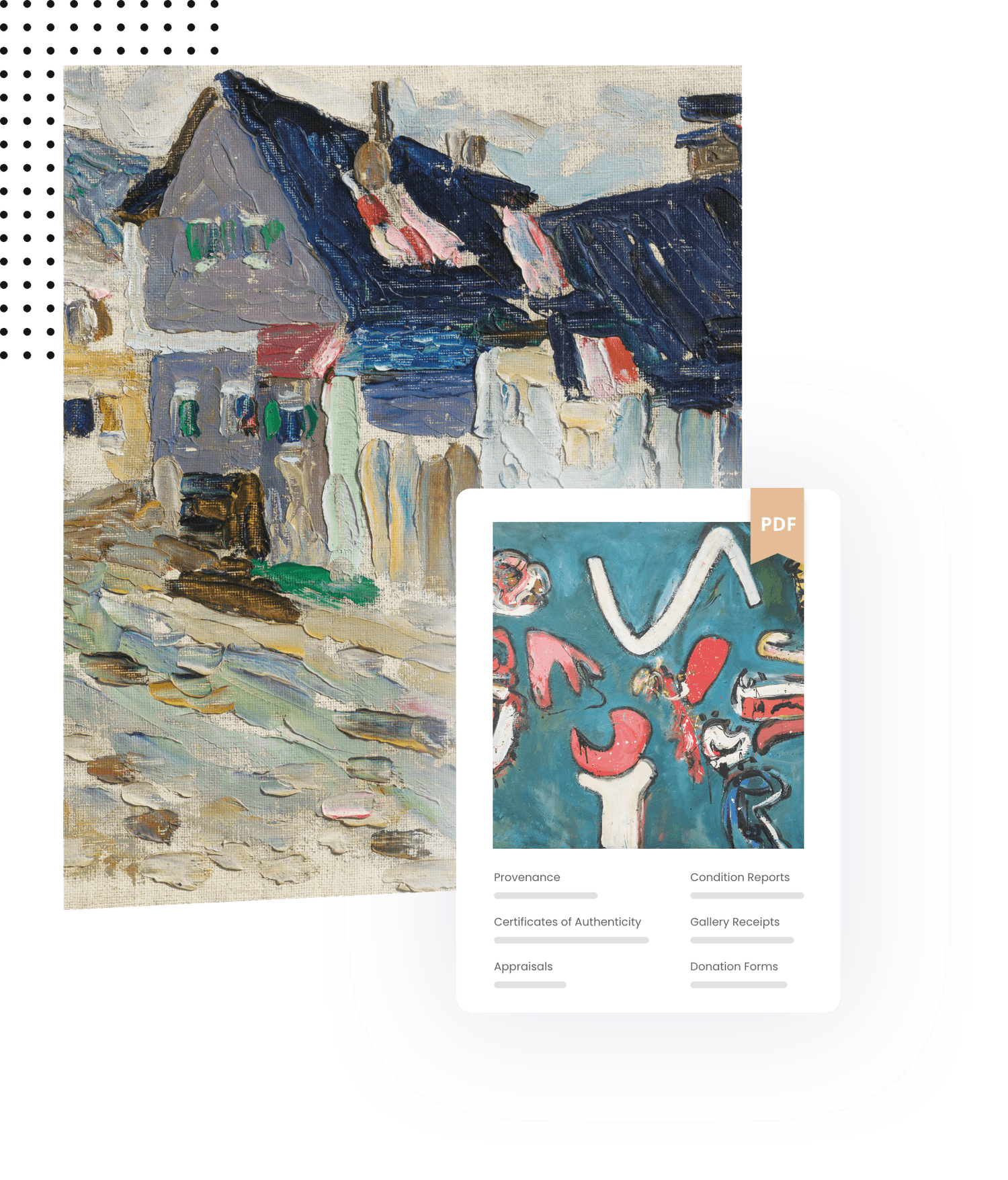 A male art collector following artists outside of his art collection.