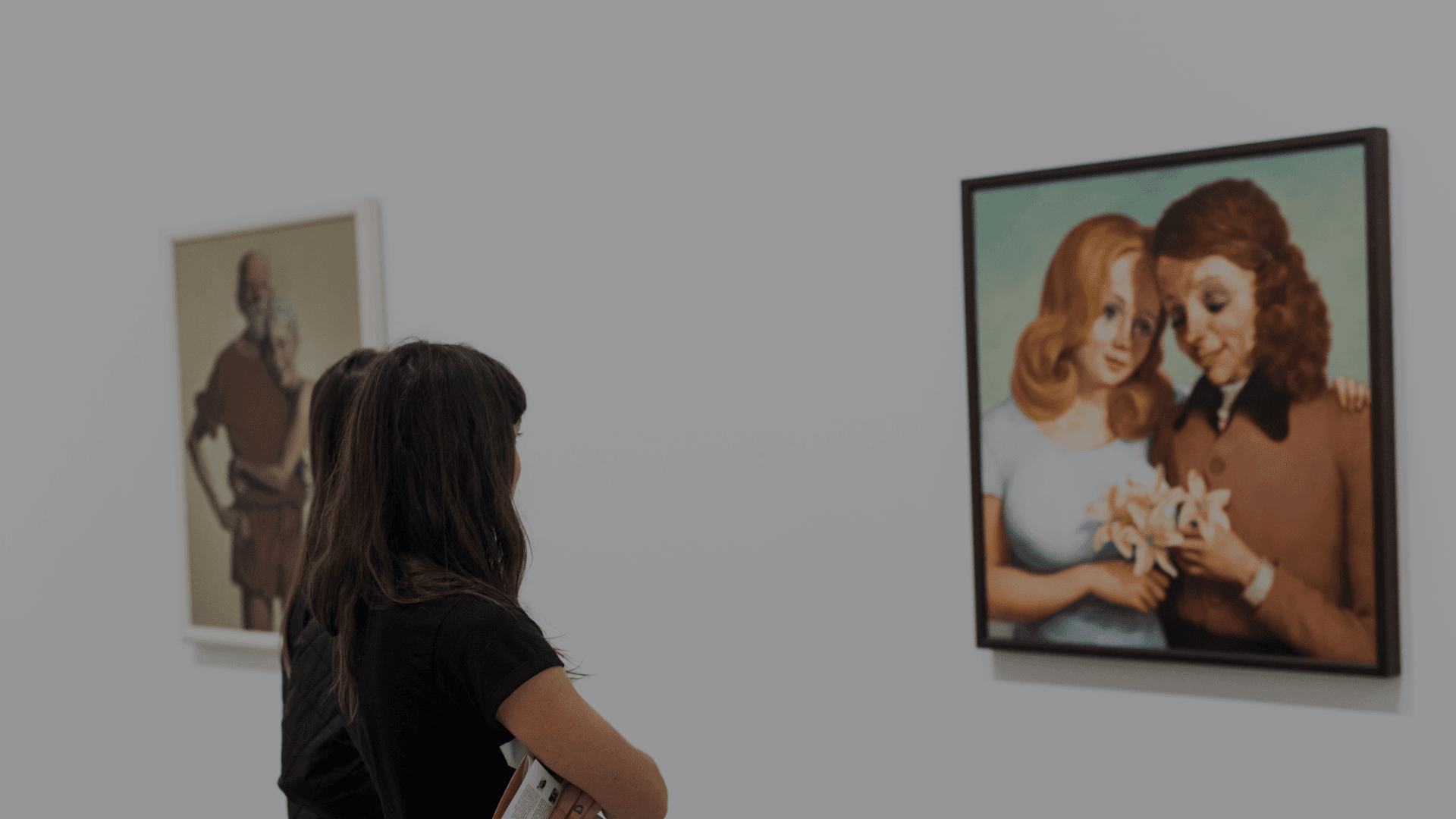 Art collection gallery interior